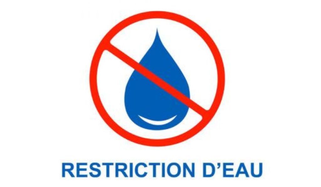 Image de couverture - Prolongation des restrictions de l’usage de l’eau