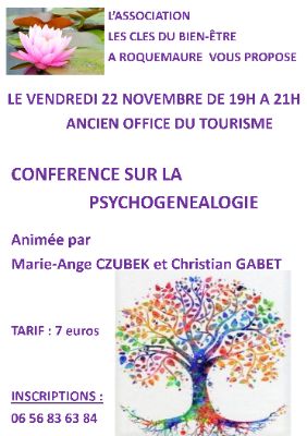 Image de couverture - LES CLES DU BIEN ETRE - CONFERENCE PSYCHOGENEALOGIE