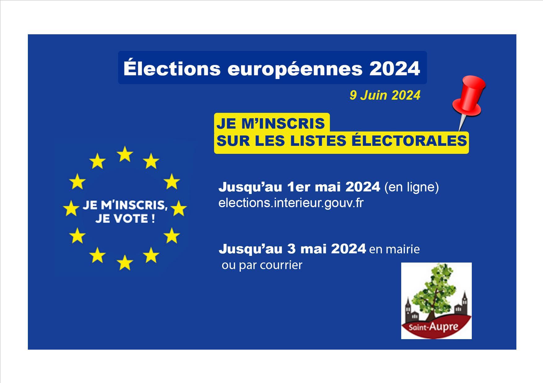 Image de couverture - Dates limites inscriptions sur la liste électorale pour les élections européennes