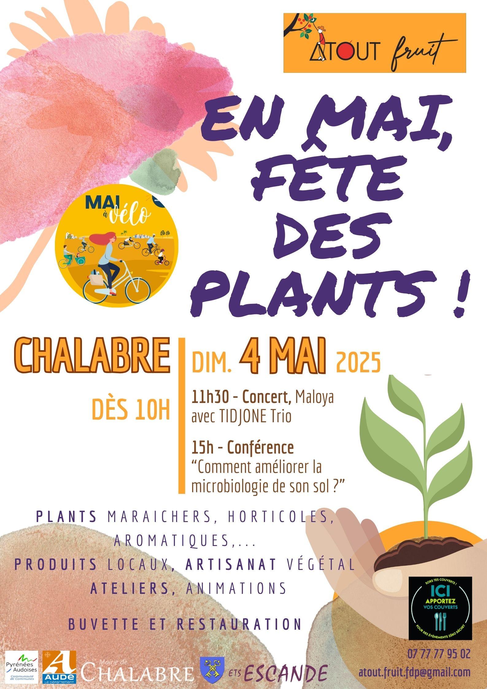 Image de couverture - Fête des plants en mai à Chalabre avec Atout fruit !