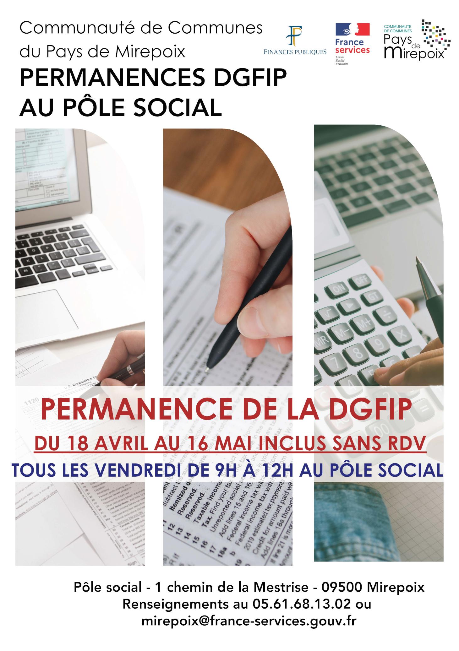 Image de couverture - Déclaration d'impôt sur le revenu : permanence de la DGFIP à Mirepoix
