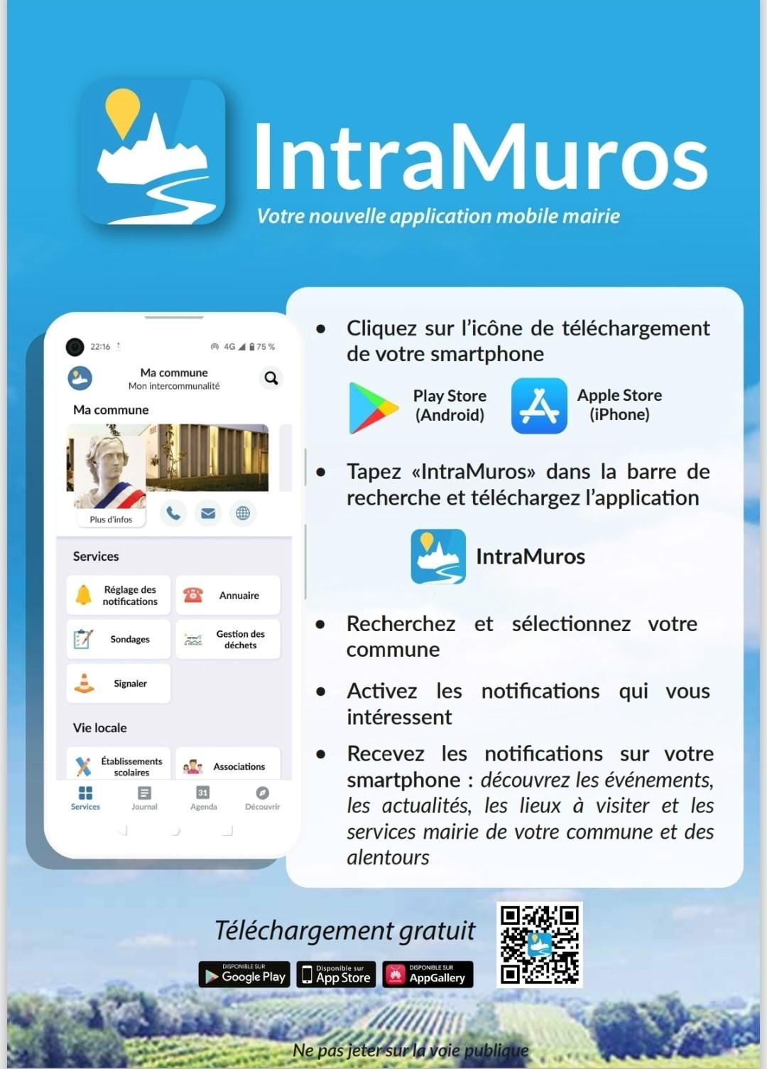 Image de couverture - 📍 ATTENTION 📍  C'est bientôt la fin de l'appli Politeia ! Restez connecté(es) en téléchargeant la nouvelle appli communale : INTRAMUROS