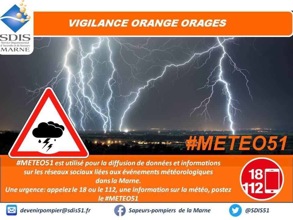 Image de couverture - Alerte aux orages violents dans la Marne