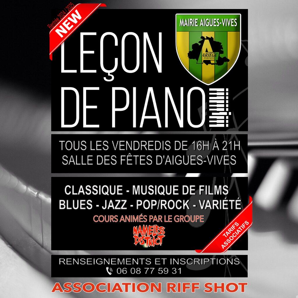 Image de couverture - Nouveau sur Aigues-Vives : Leçons de piano