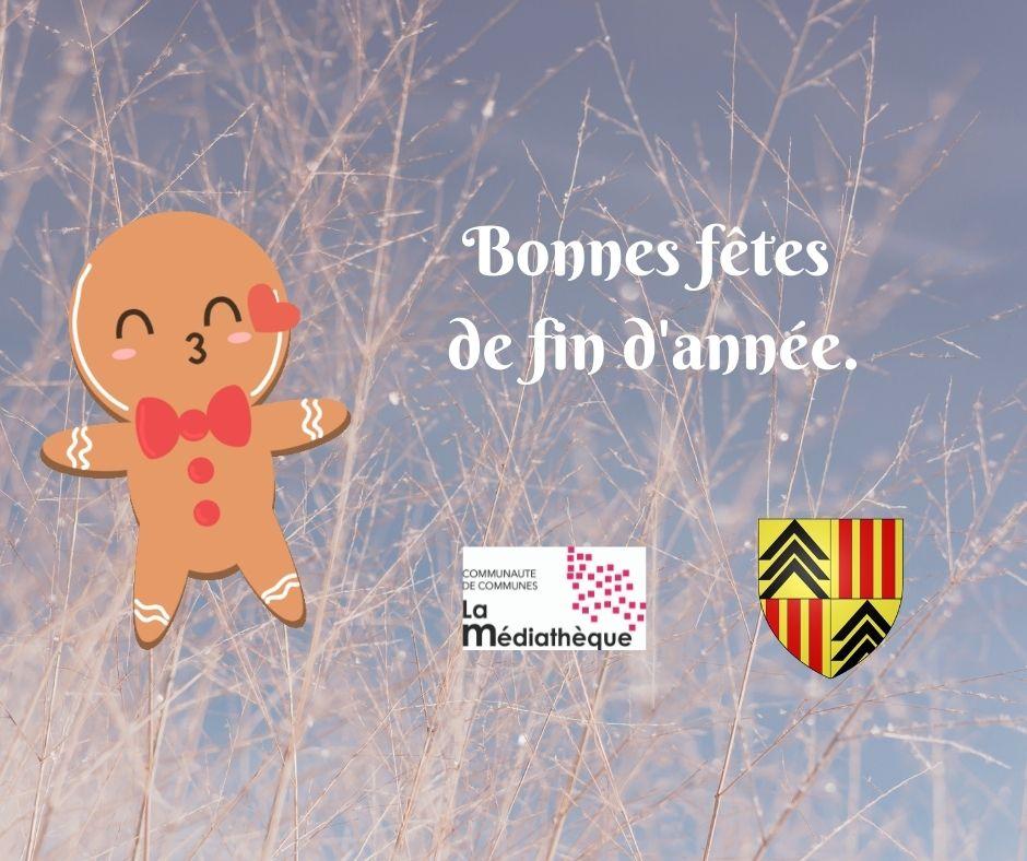 Image de couverture - Fermeture de fin d'année de la médiathèque de Léran
