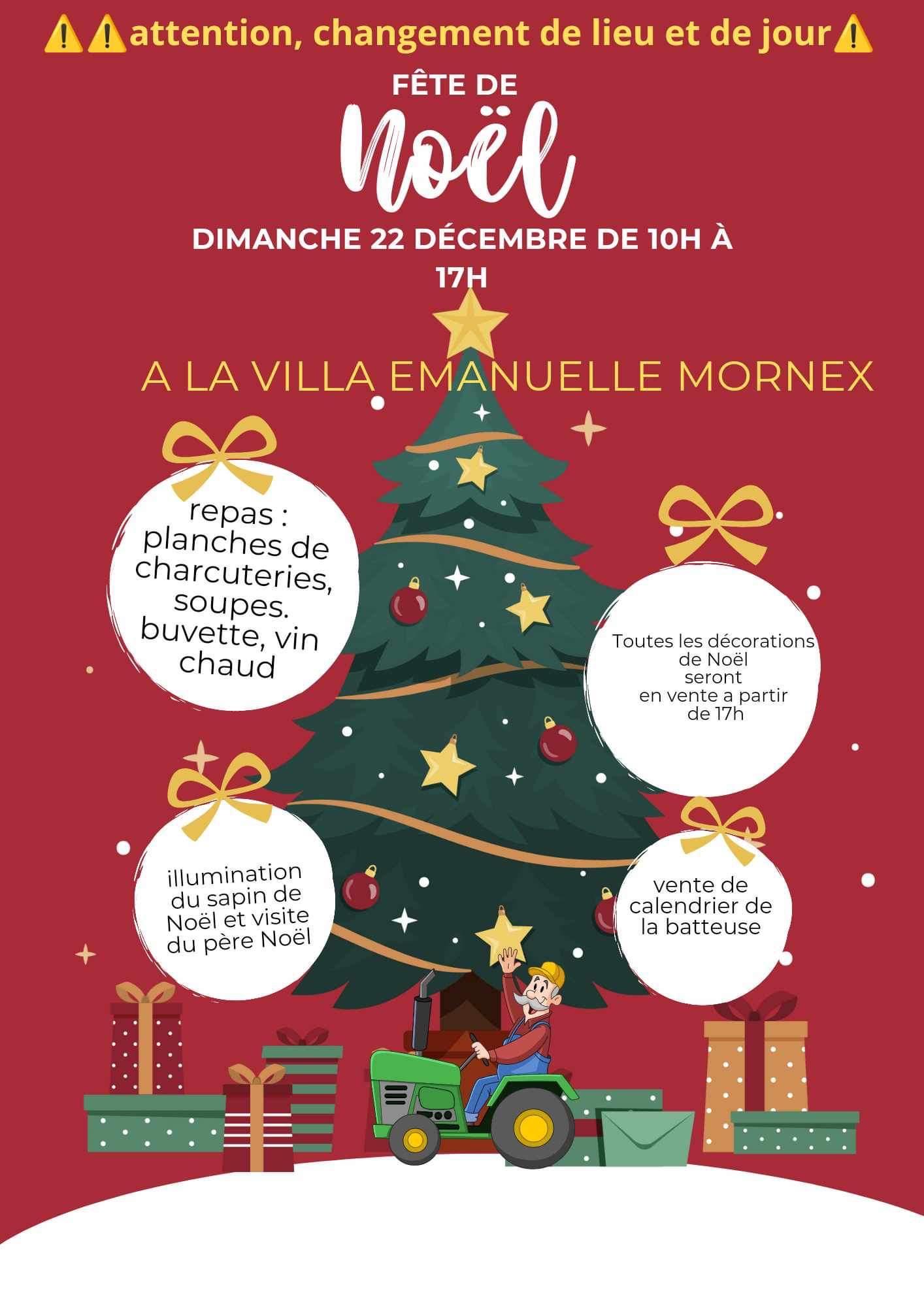 Image de couverture - Fête de Noël le 22 décembre à la villa Emmanuelle à Mornex de 10h à 17h