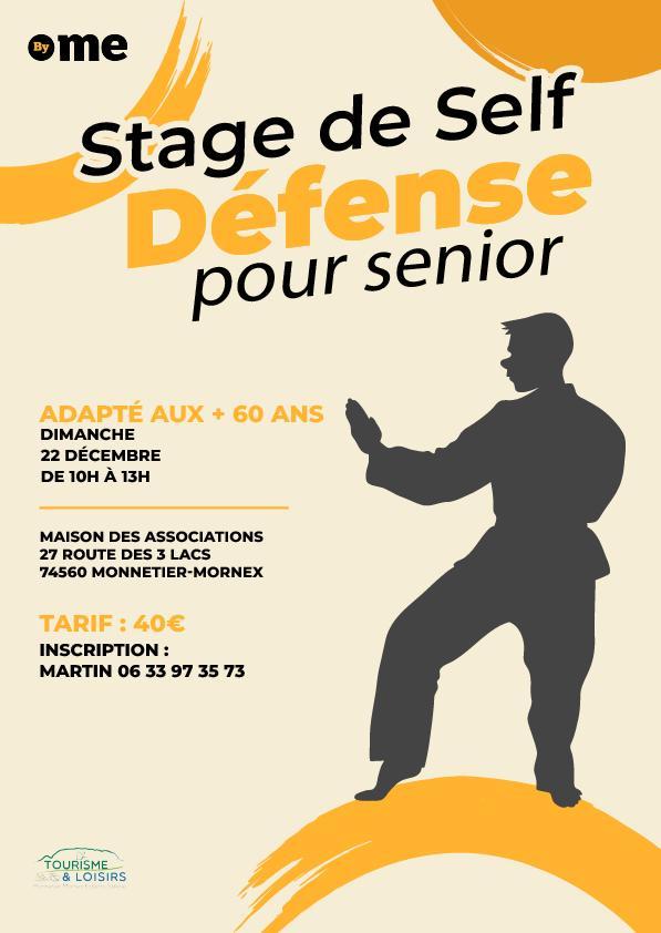 Image de couverture - stage de self defense senior le 22 décembre à partir de 10h