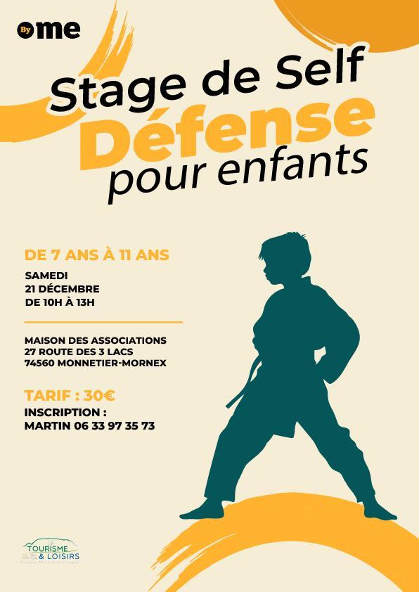 Image de couverture - stage self defense enfants le 21 décembre à 10h