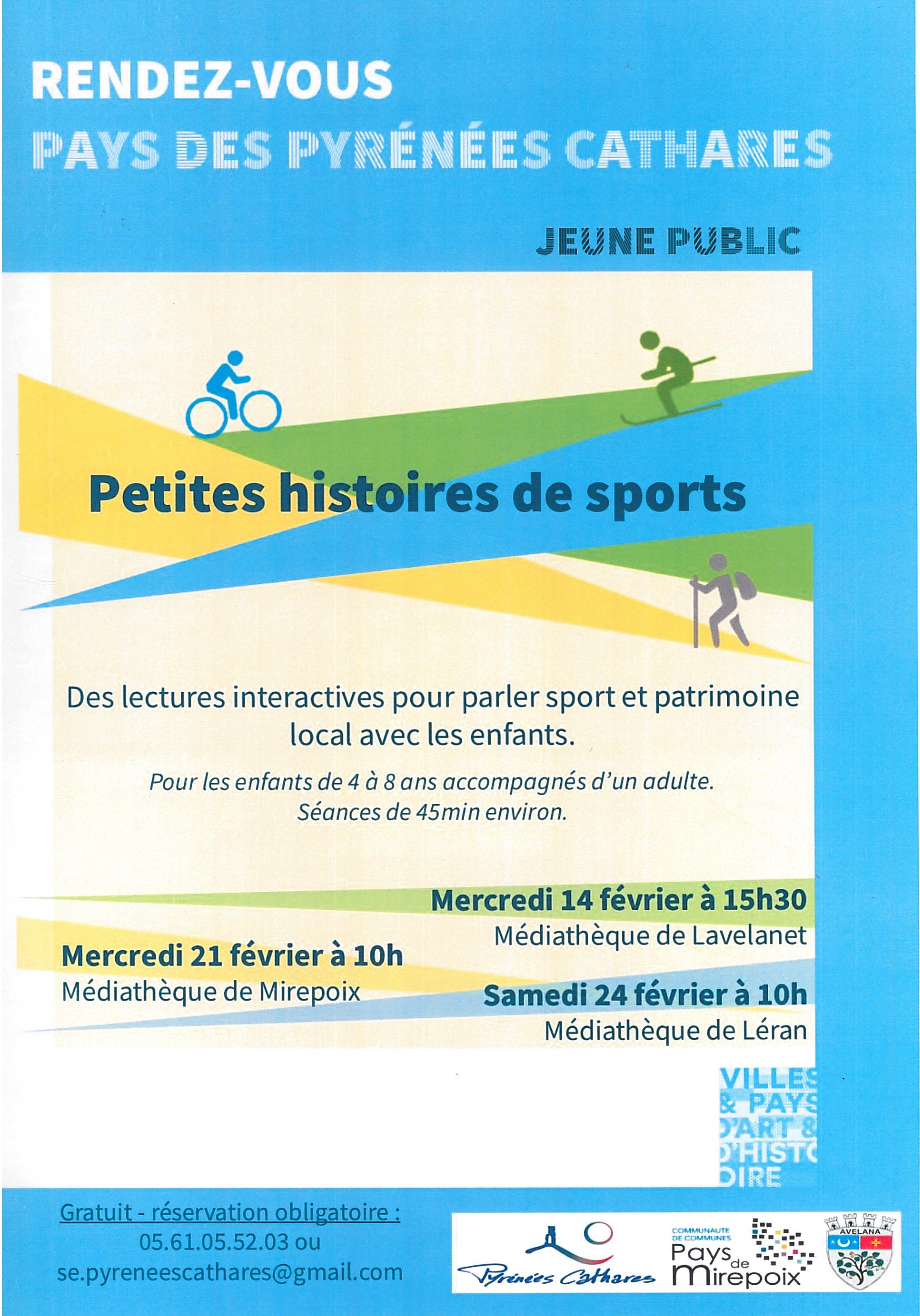 Image de couverture - Petites histoires de sport à la bibliothèque de Léran