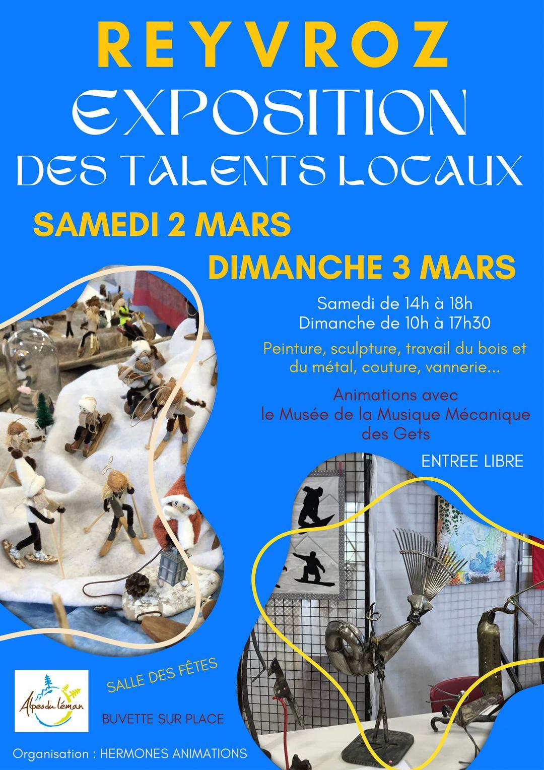 Image de couverture - Exposition des talents locaux à Reyvroz les 2 et 3 mars