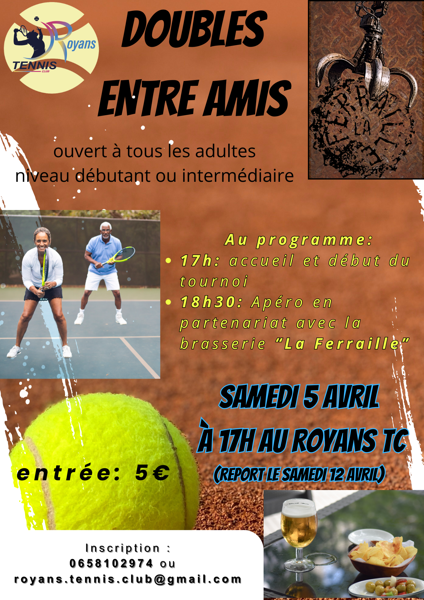 Image de couverture - Tournoi de doubles entre amis 