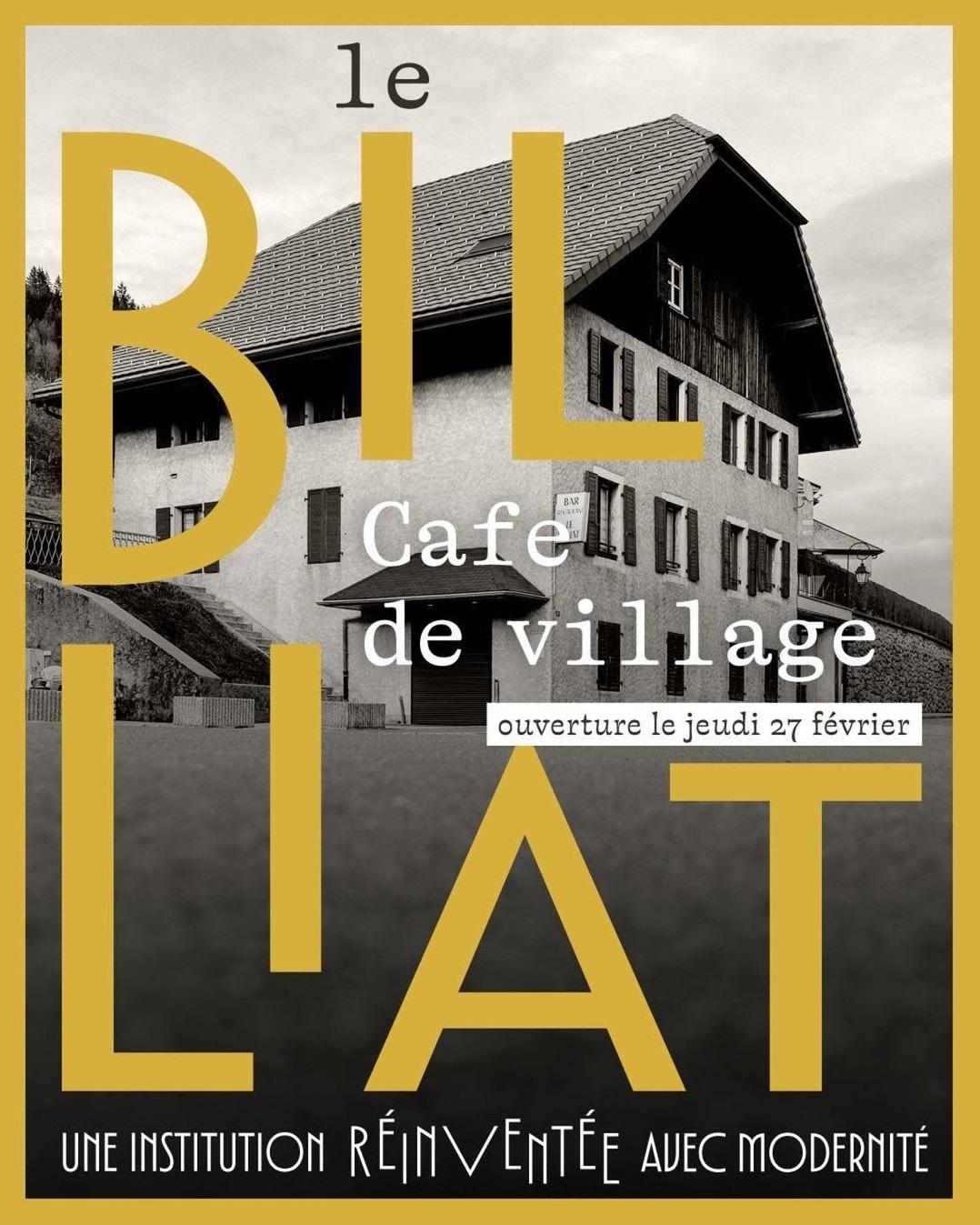 Image de couverture - Réouverture du restaurant " le Billiat "