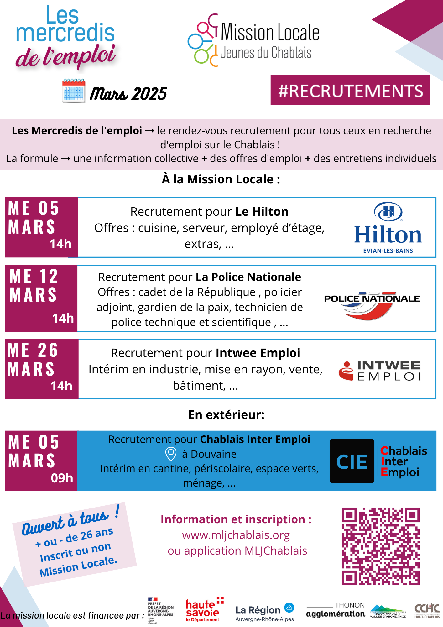 Image de couverture - Les Mercredis de l'emploi - Mission locale
