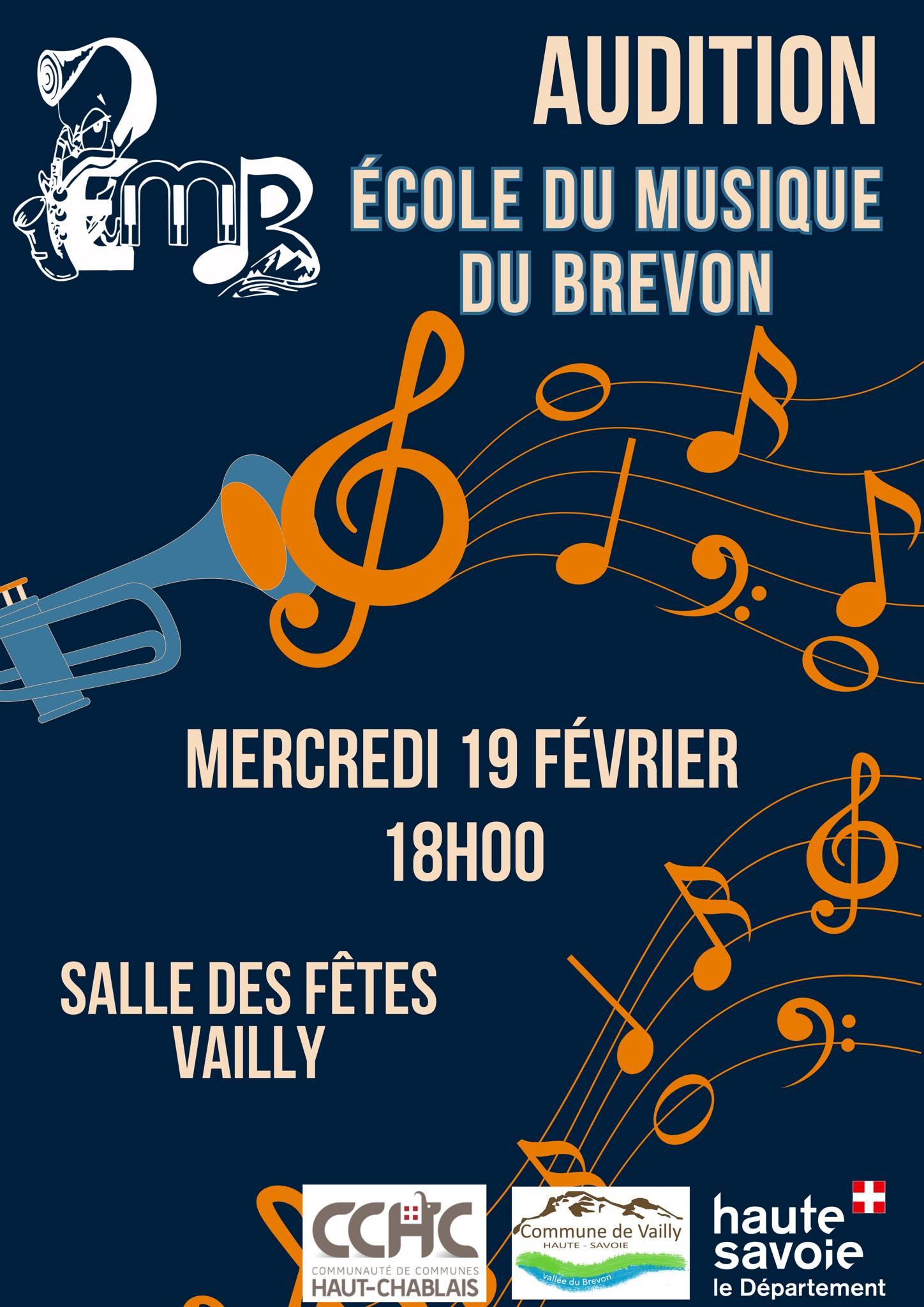 Image de couverture - Audition de l'école de musique du Brevon