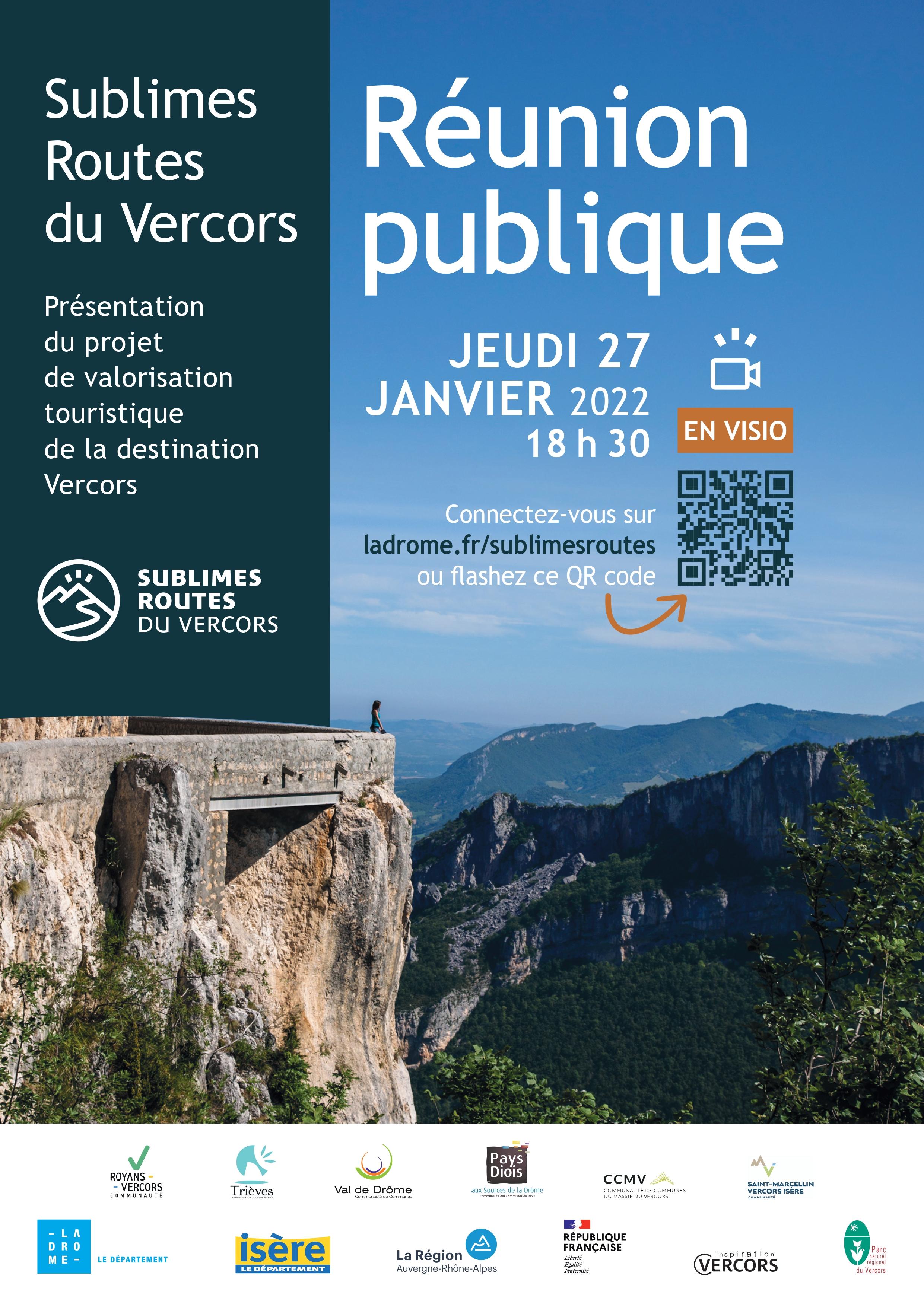 Image de couverture - La réunion publique Sublimes Routes du Vercors en visio !