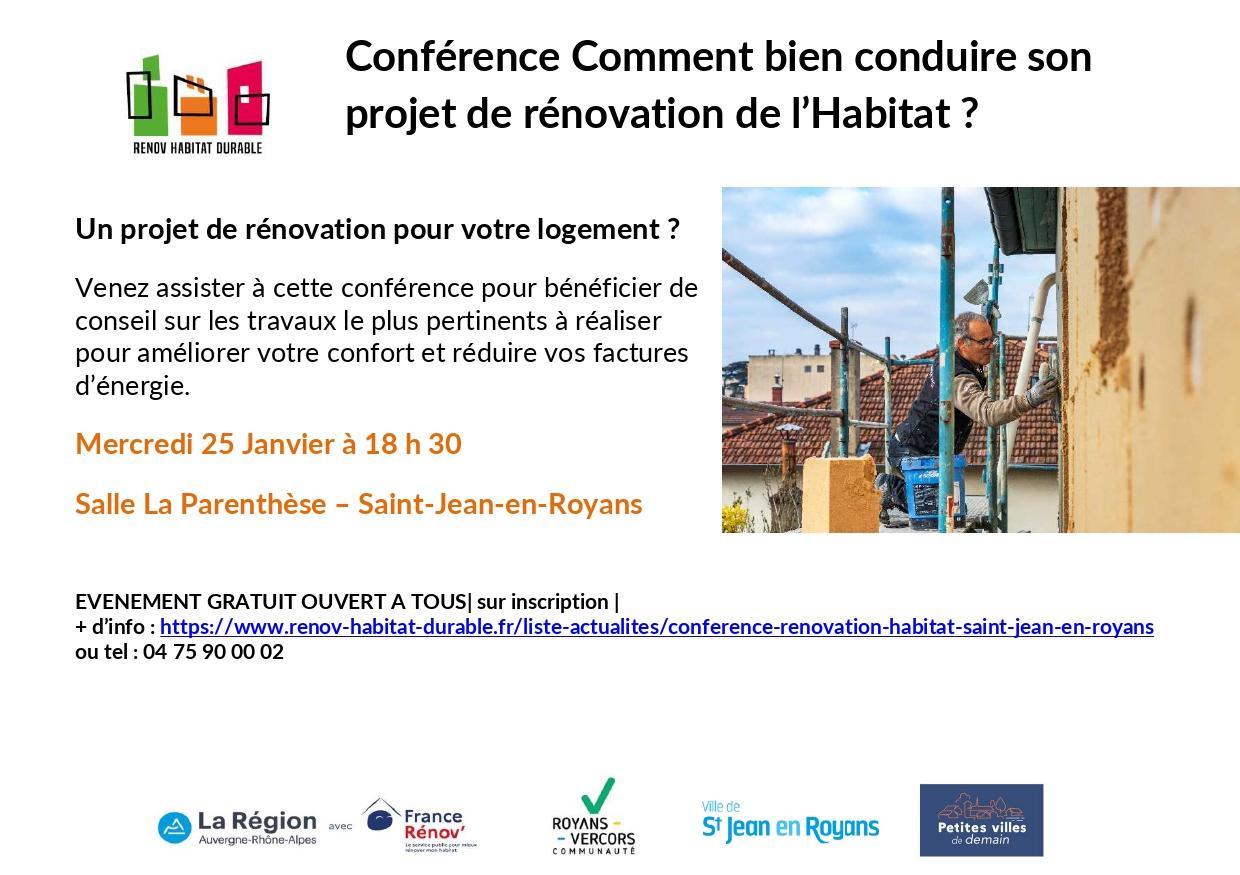 Image de couverture - Conférence « Habitat : comment bien conduire son projet de rénovation ? »