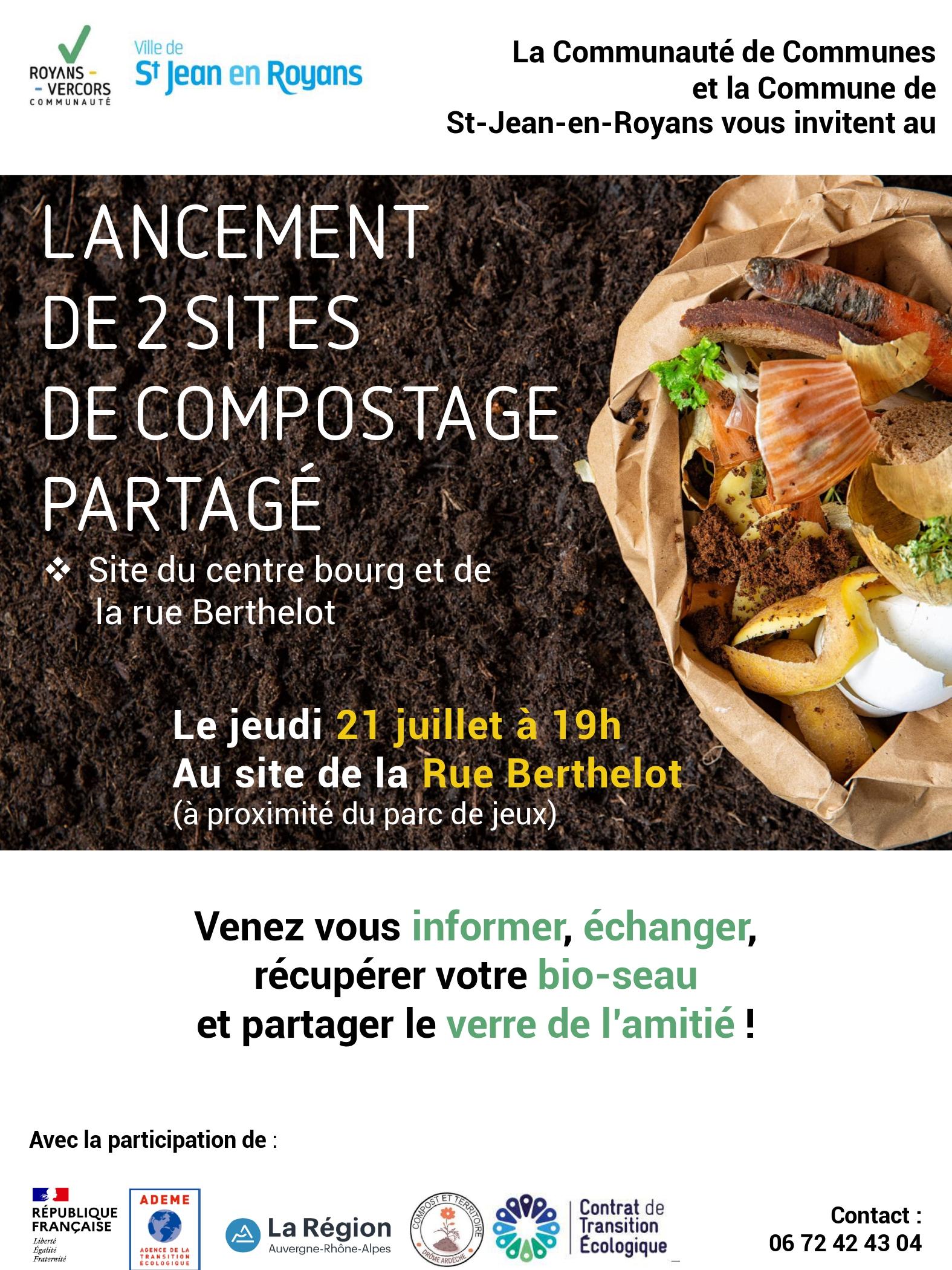 Image de couverture - Lancement de 2 sites de compostage partagé à Saint Jean !