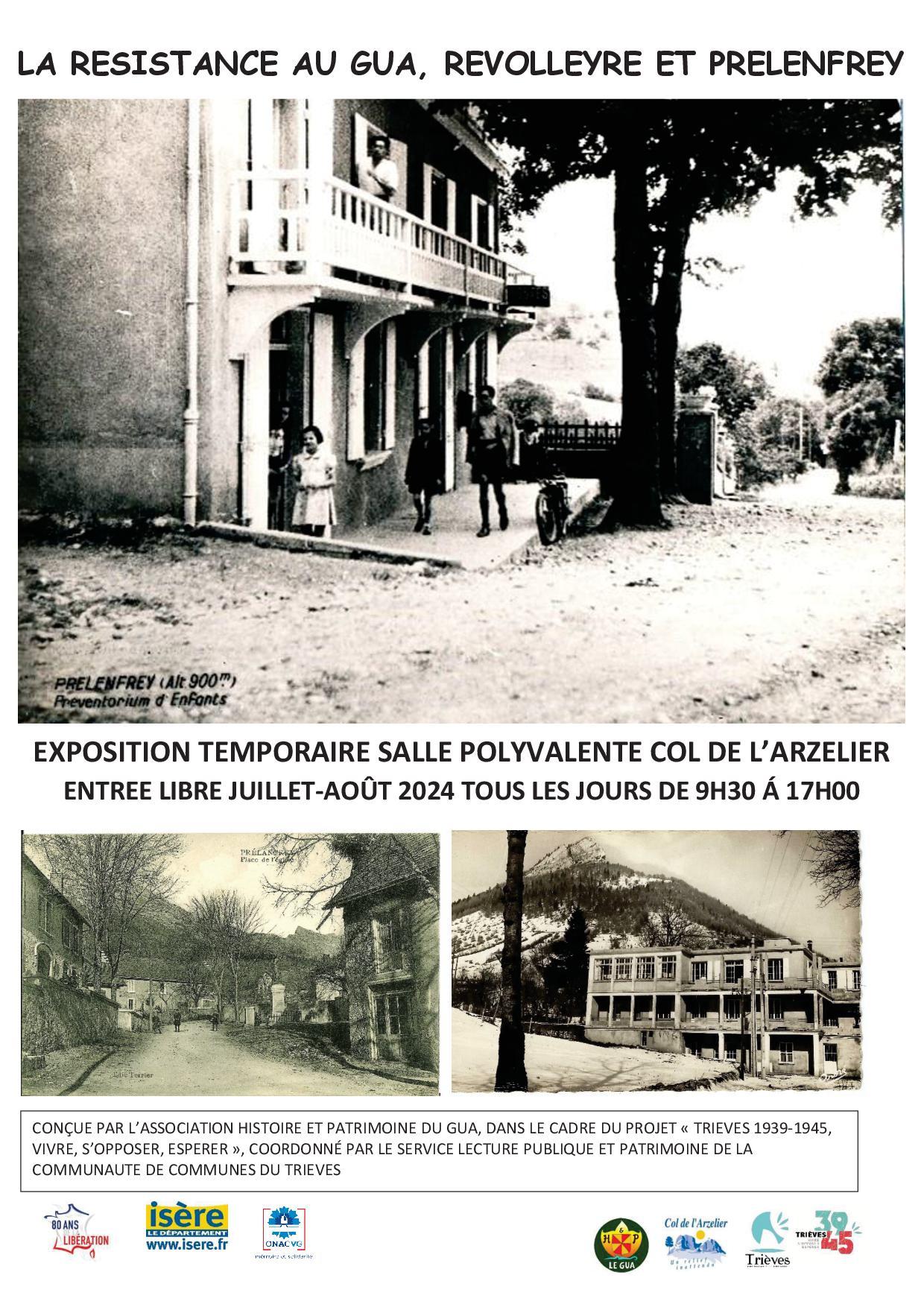 Image de couverture - Exposition 80 ans de la libération Au Col de l'Arzelier