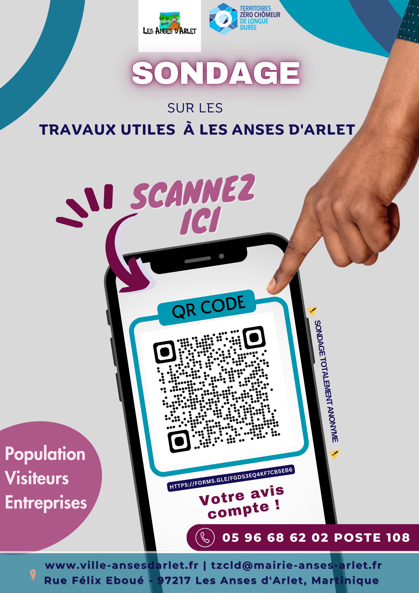 Image de couverture - TZCLD| Sondage sur les travaux utiles à Les Anses d'Arlet