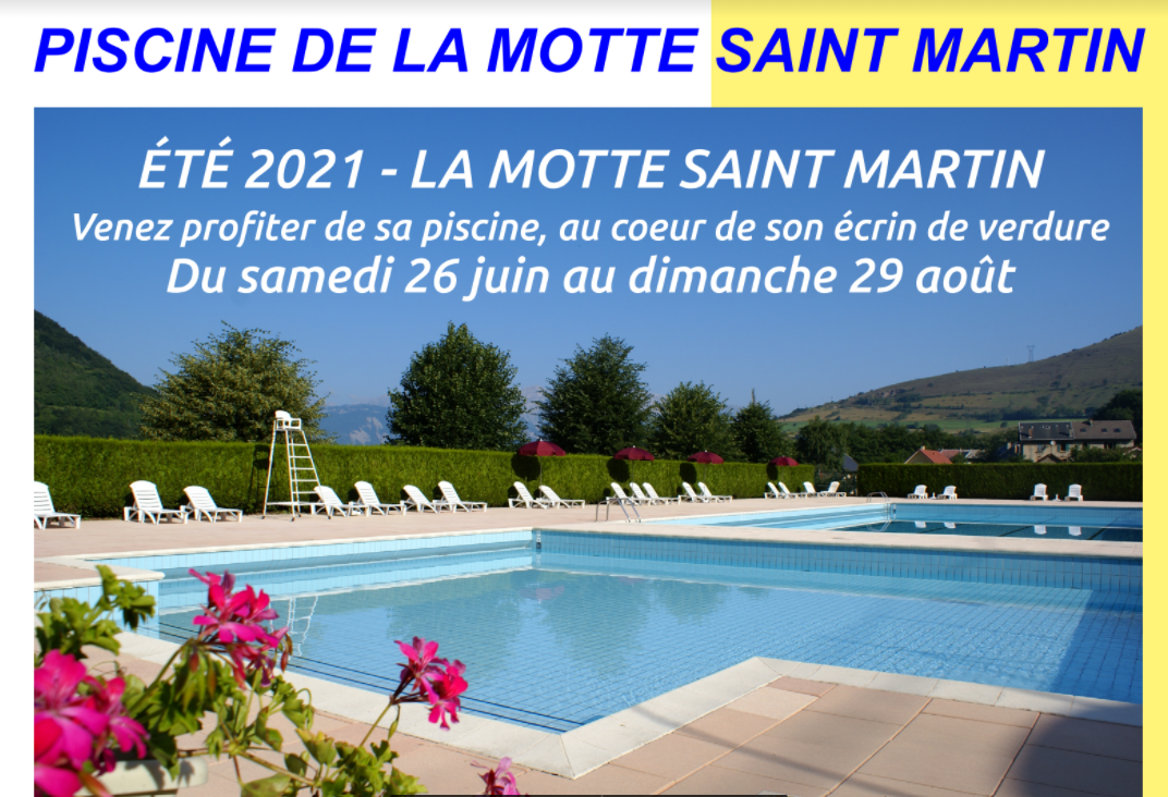 Image de couverture - OUVERTURE DE LA PISCINE - LA MOTTE ST MARTIN