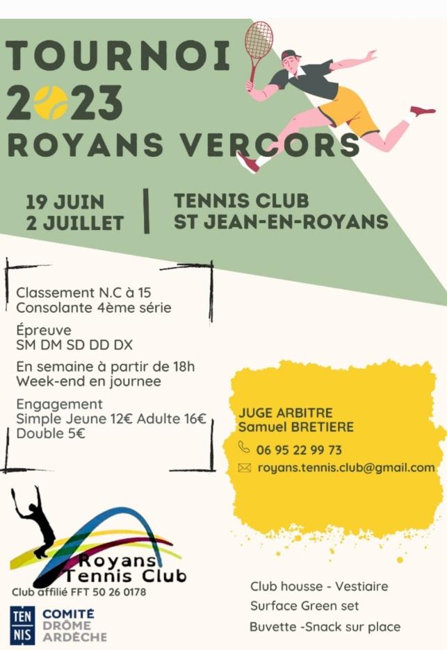 Image de couverture - Tournoi de tennis Royans Vercors