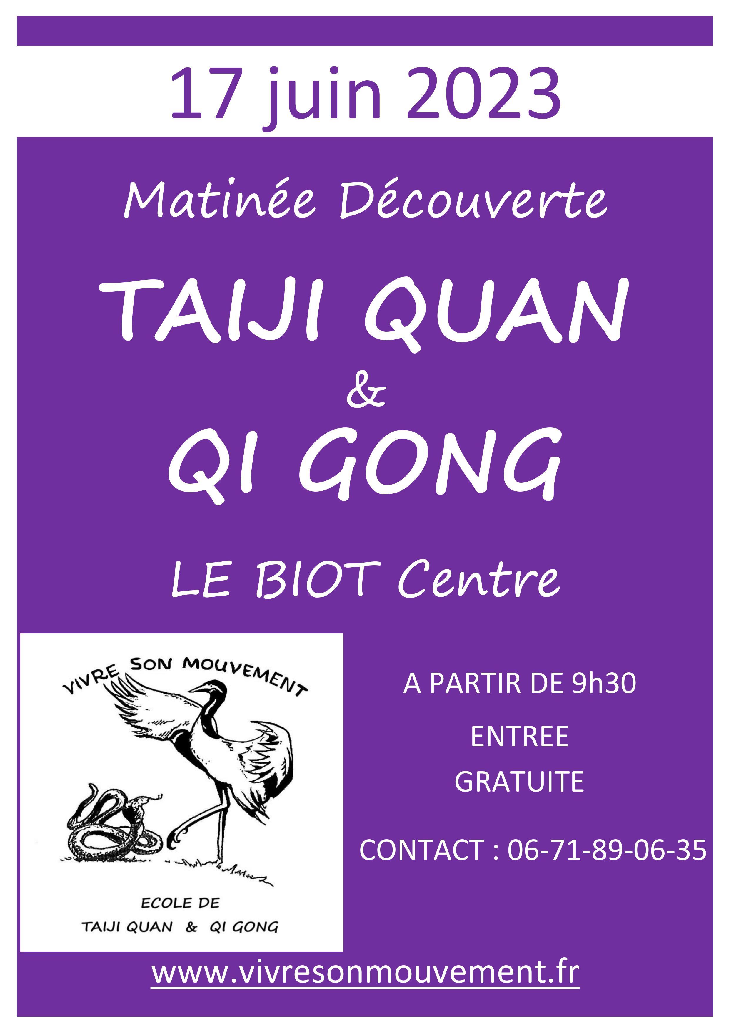 Image de couverture - Matinée Taiji Quan et Qi Gong au Biot