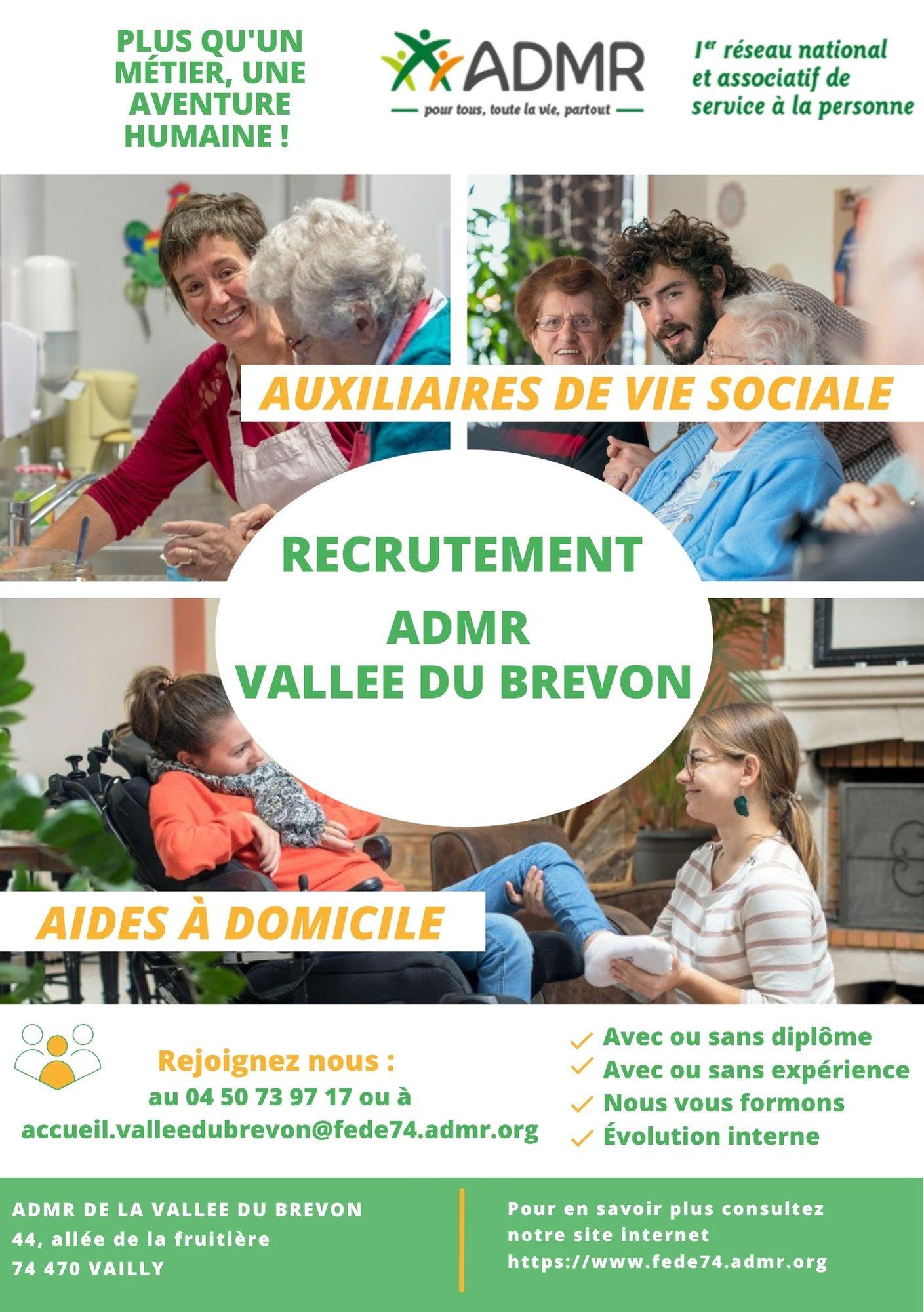 Image de couverture - RECRUTEMENT ADMR VALLE DU BREVON 2025