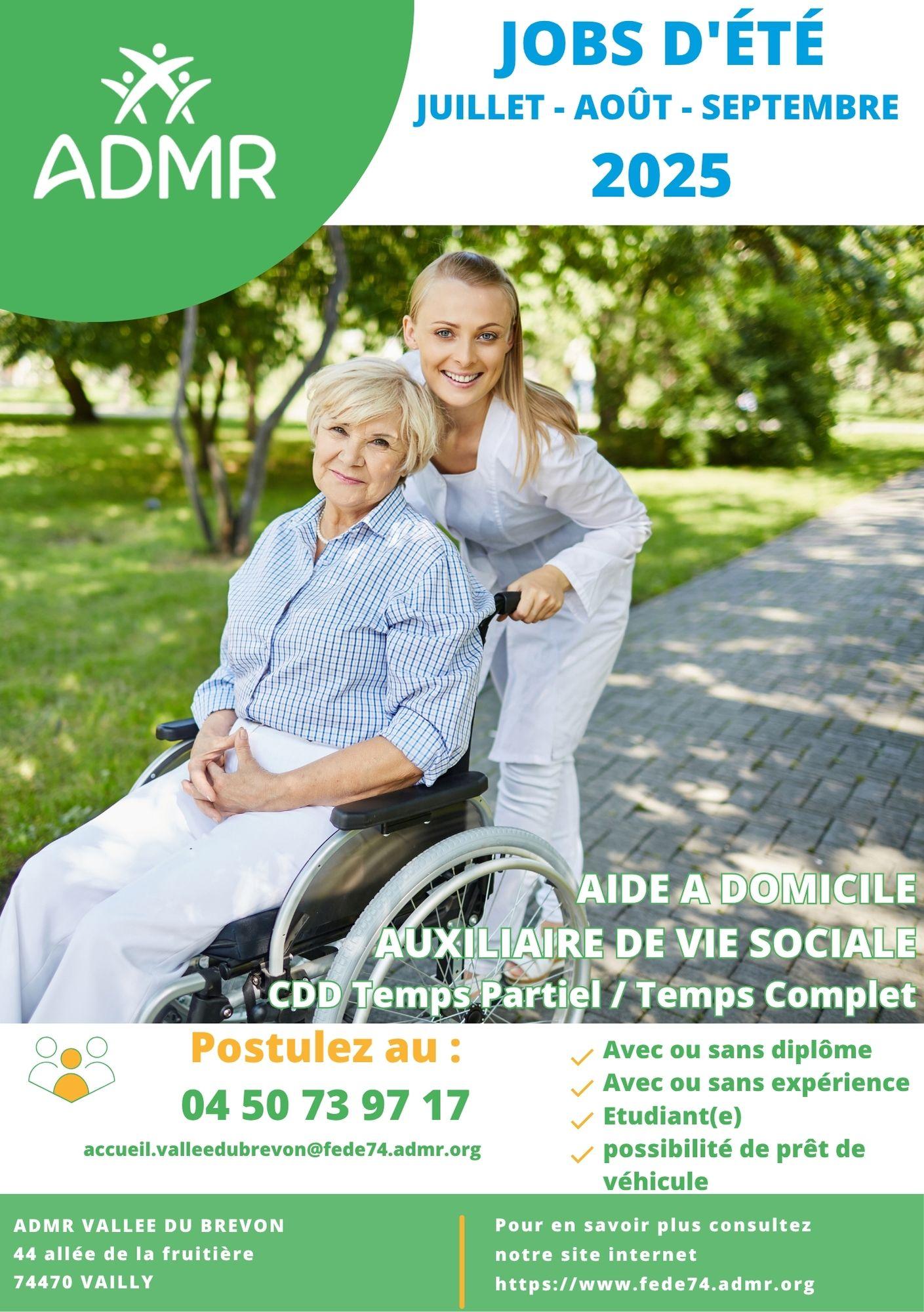 Image de couverture - ADMR : JOB ETE 2025