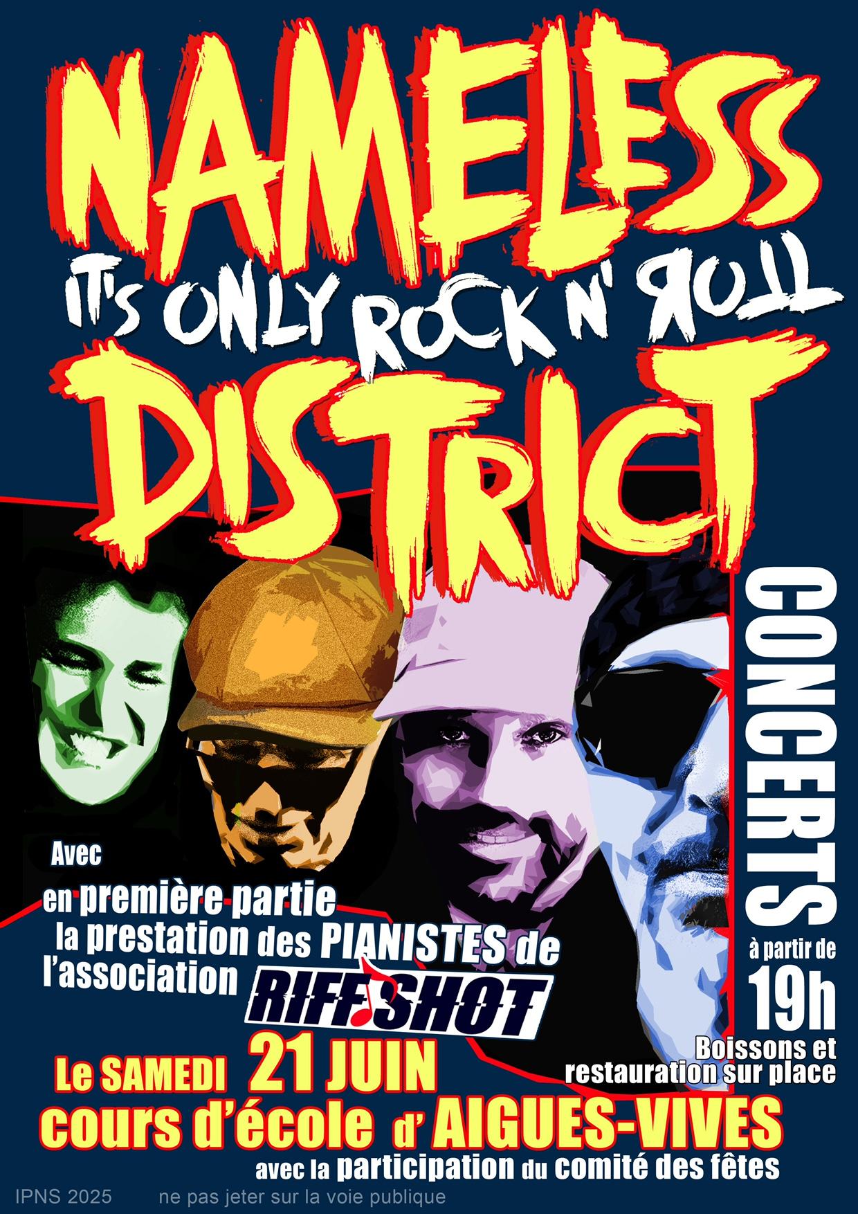 Image de couverture - Fête de la musique à Aigues-Vives avec Riff Shot & Nameless District !