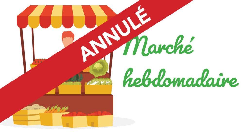 Image de couverture - Annulation du marché estival