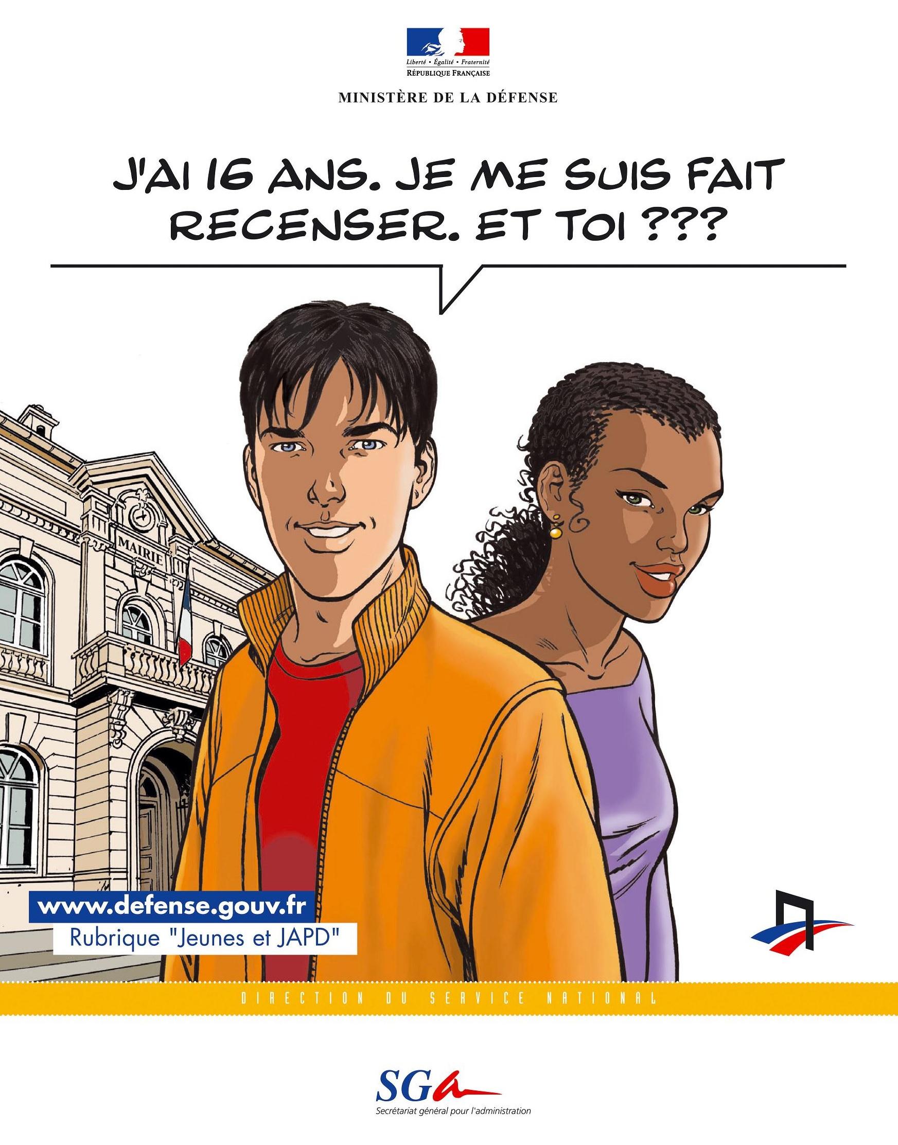 Image de couverture - RESENCEMENT CITOYEN à 16 ans