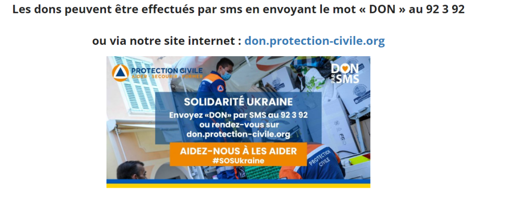 Image de couverture - Guerre en Ukraine: La Protection Civile lance une mission humanitaire immédiate et un appel aux dons.