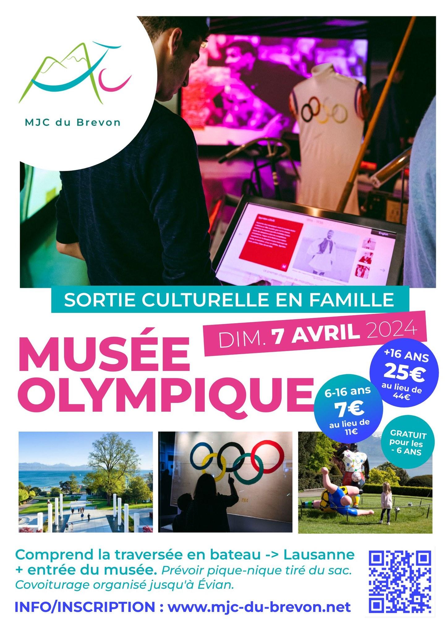 Image de couverture - Sortie au musée olympique de Lausanne avec la MJC du Brevon