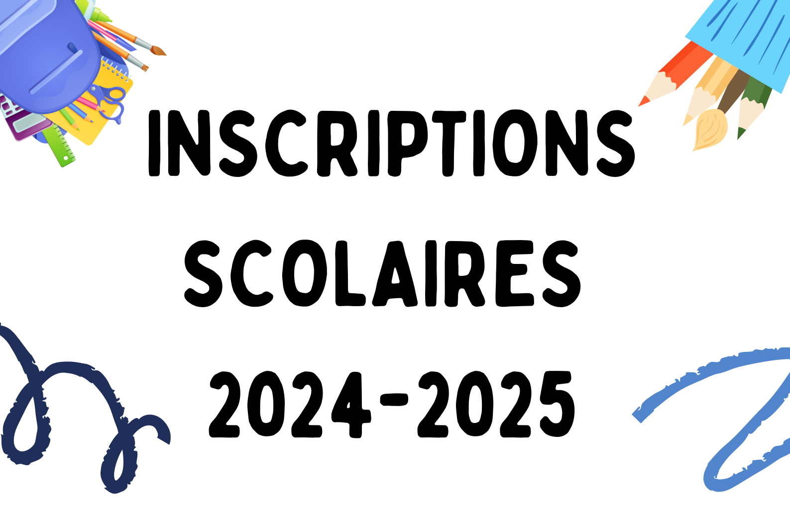 Image de couverture - Les inscriptions scolaires 2024-2025