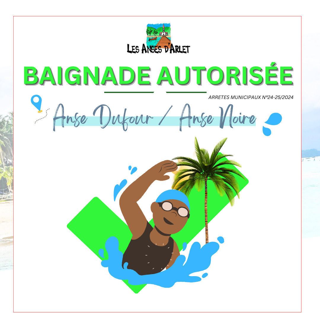 Image de couverture - BAIGNADE AUTORISEE | Anse Dufour et Anse Noire