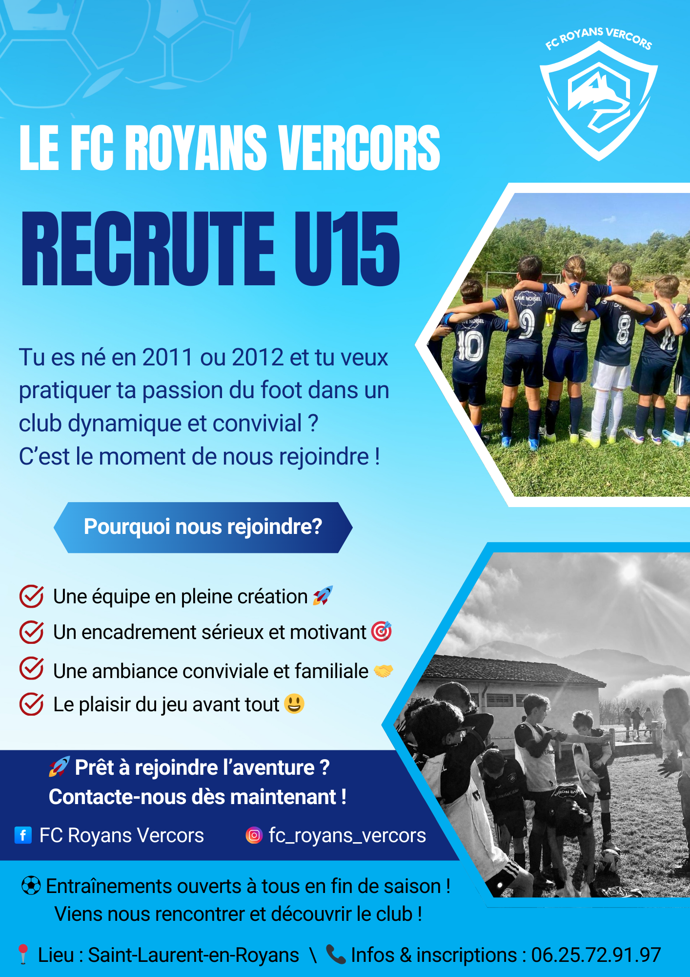 Image de couverture - Le FCRV recrute !