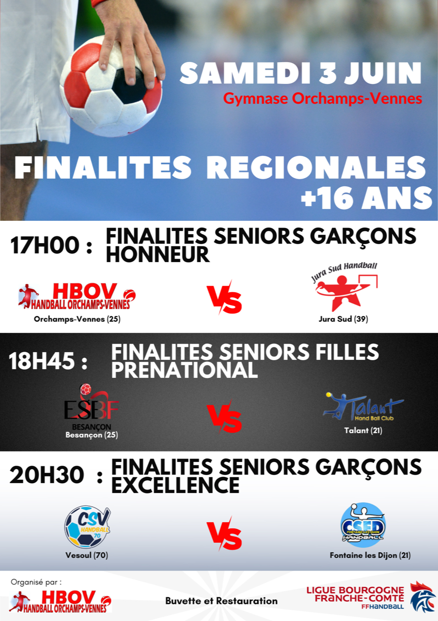 Image de couverture - Handball - finalités régionales +16ans