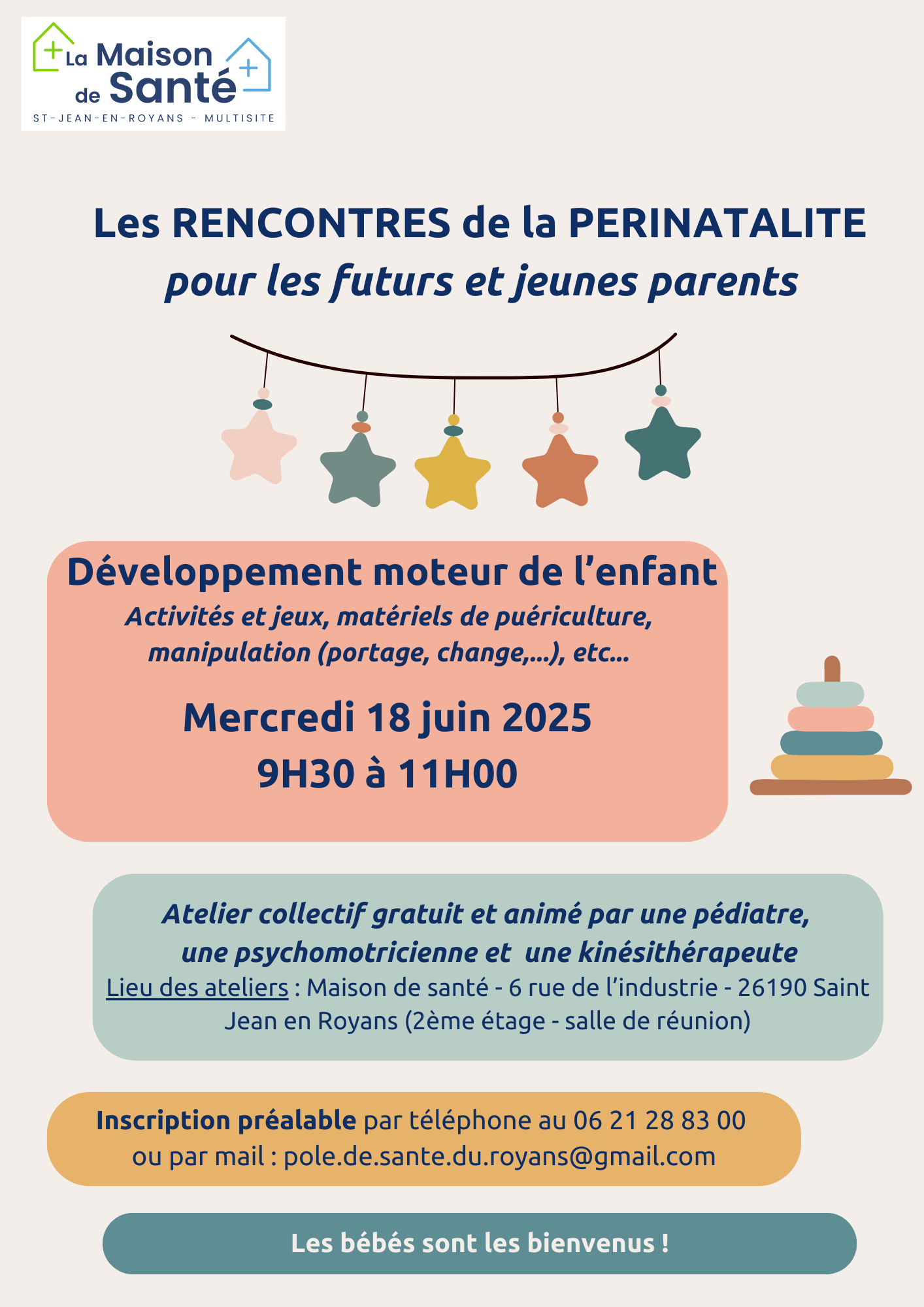 Image de couverture - Les rencontres de la périnatalité : le développement moteur de l’enfant…