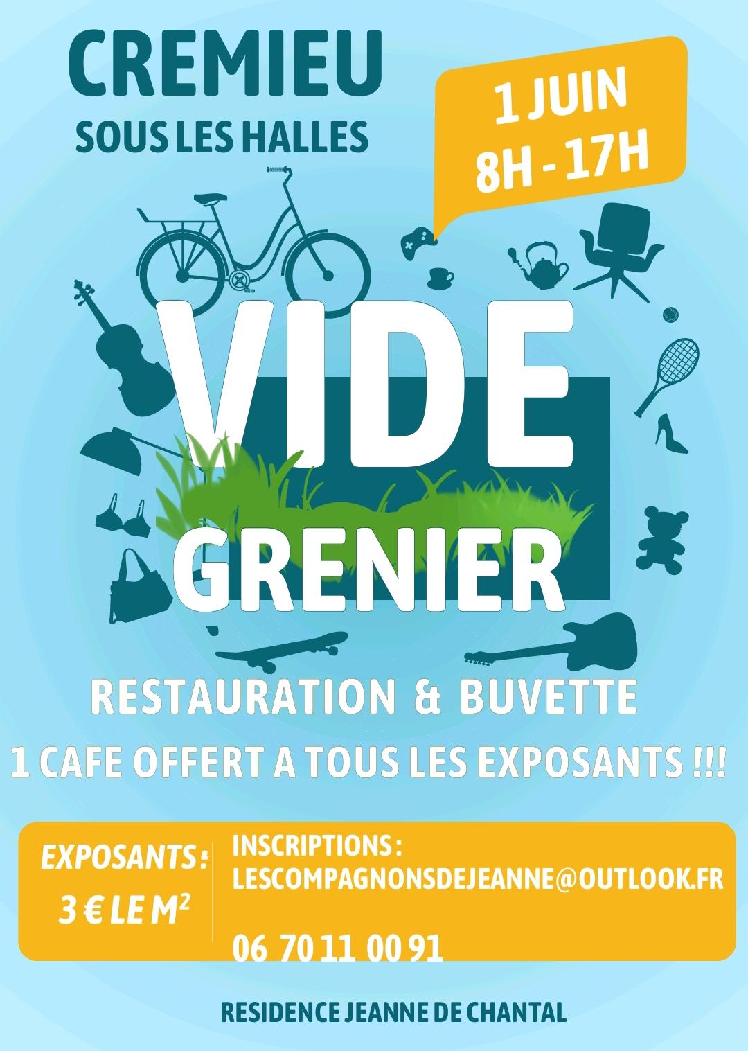 Image de couverture - VIDE GRENIER 01/06 CREMIEU