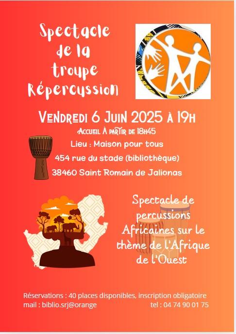 Image de couverture - BIBLIOTHEQUE: SPECTACLE 06/06 à 19h00