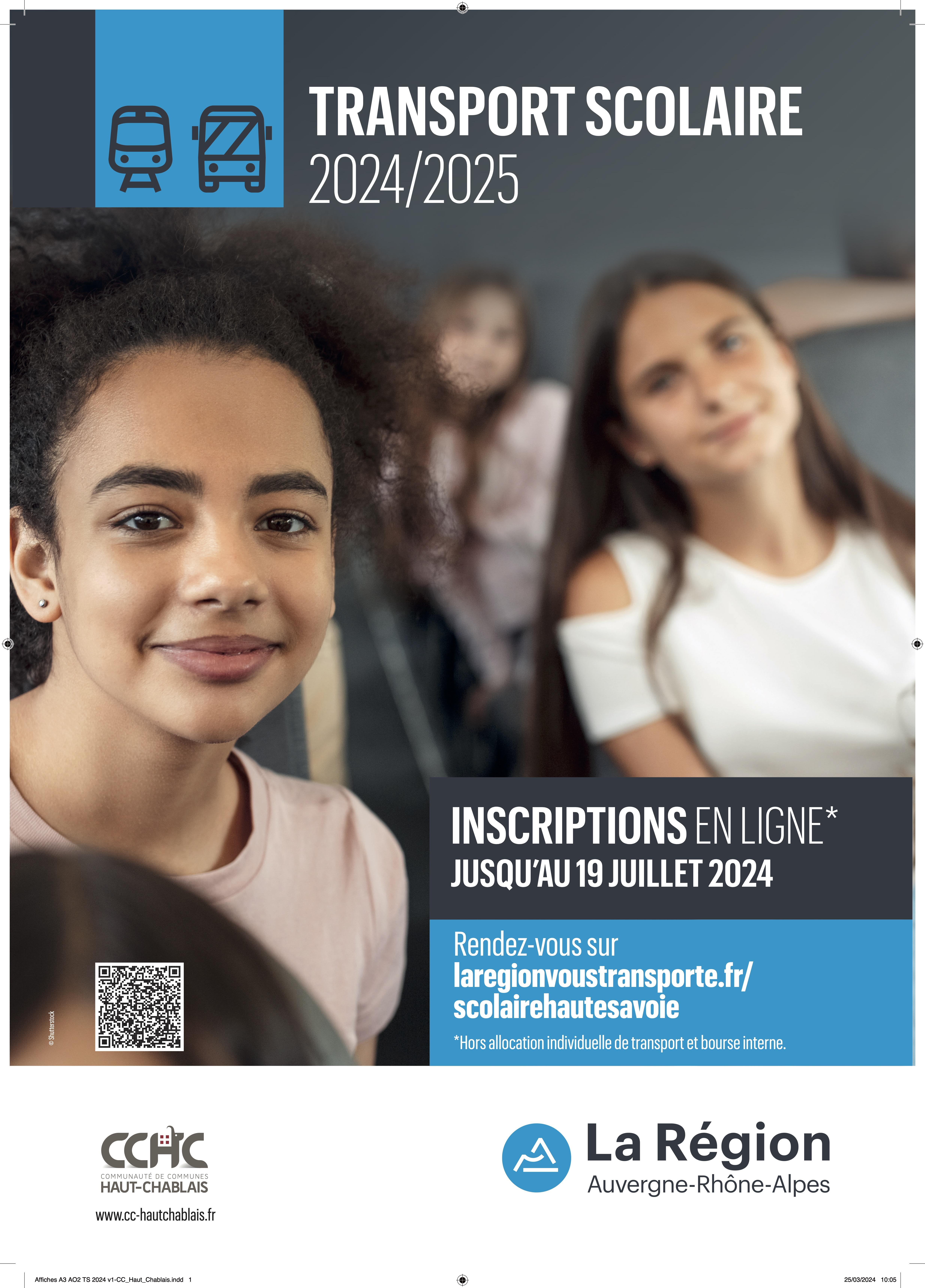 Image de couverture - Inscriptions au transport scolaire