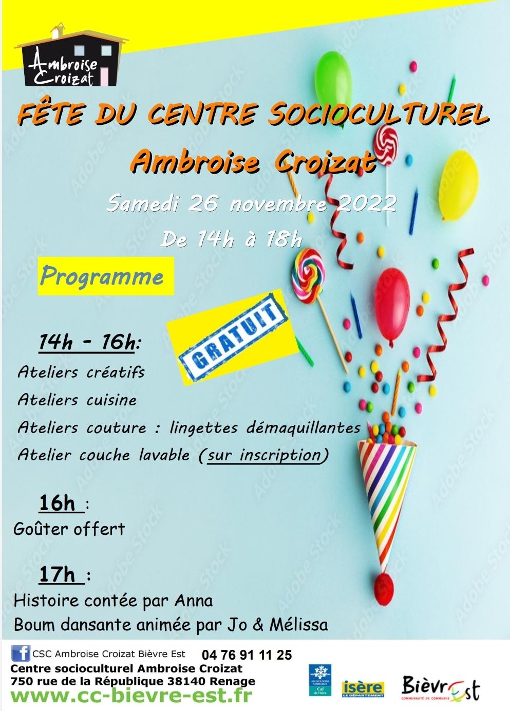 Image de couverture - [FETE DU CENTRE SOCIOCULTUREL AMBROISE CROIZAT]