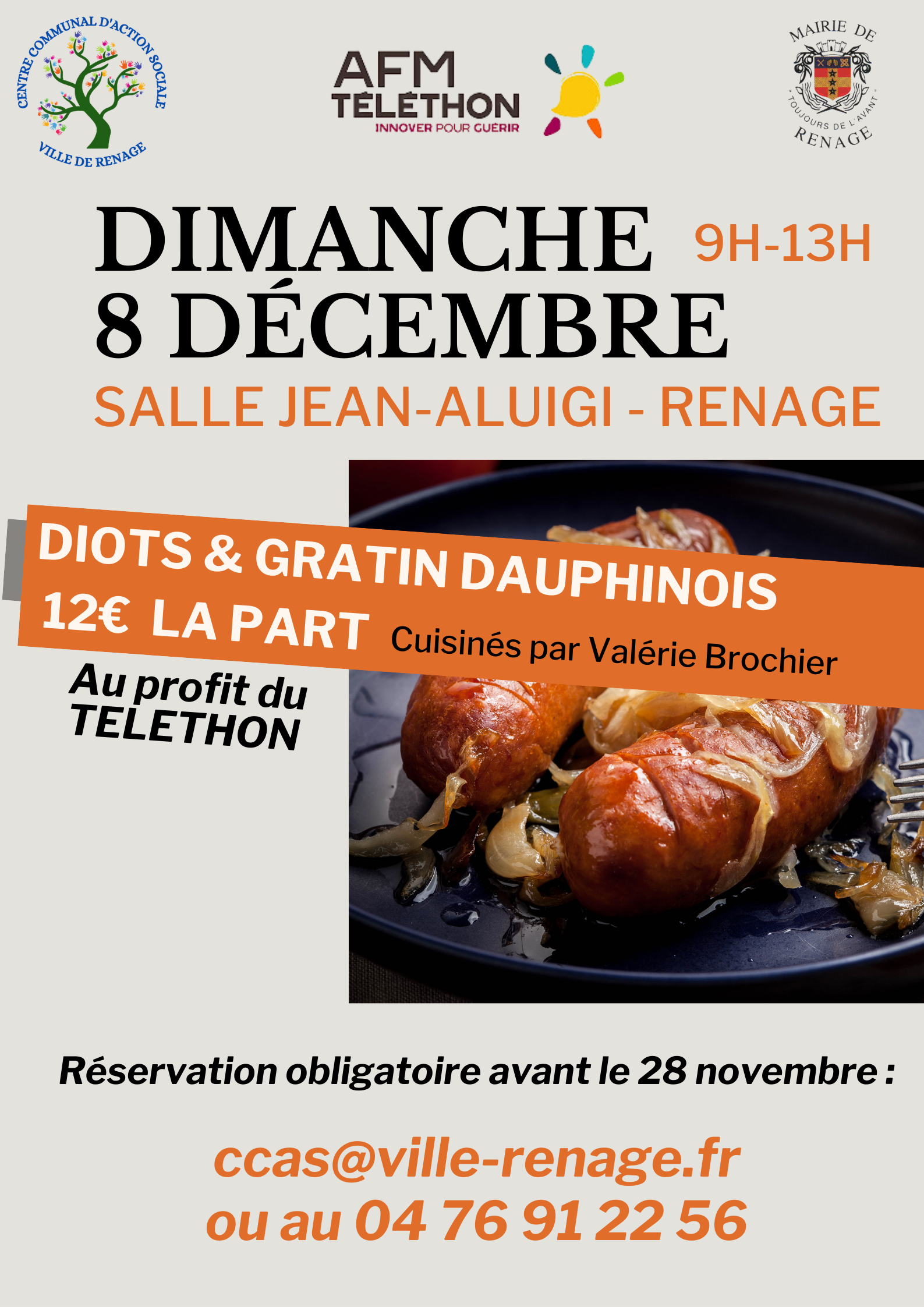 Image de couverture - [TÉLÉTHON  - VENTE DE DIOTS ET GRATIN DAUPHINOIS]