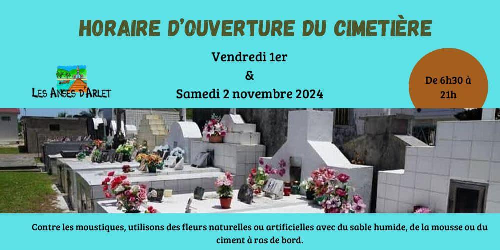 Image de couverture - Heures ouverture du cimetière pour la Toussaint