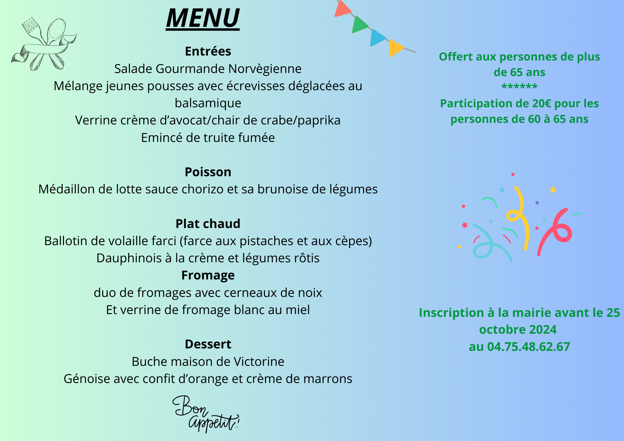 Image de couverture - Repas des ainés