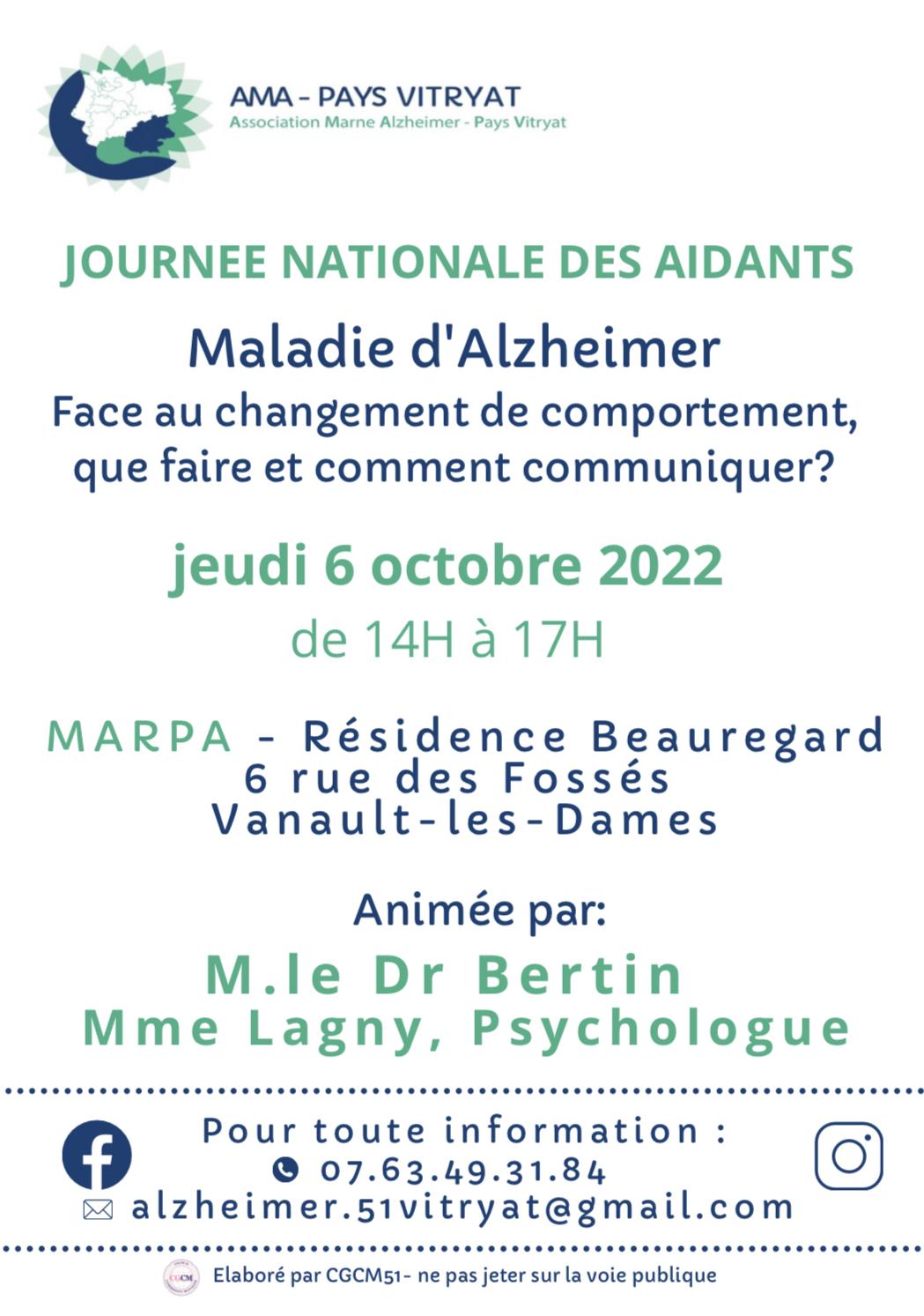 Image de couverture - Association Maladie Alzheimer - MARPA Vanault les Dames