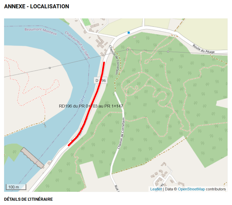 Image de couverture - Remplacement d'un poteau orange HS sur la route départementale RD196 - Du 25 septembre au 6 octobre 2023