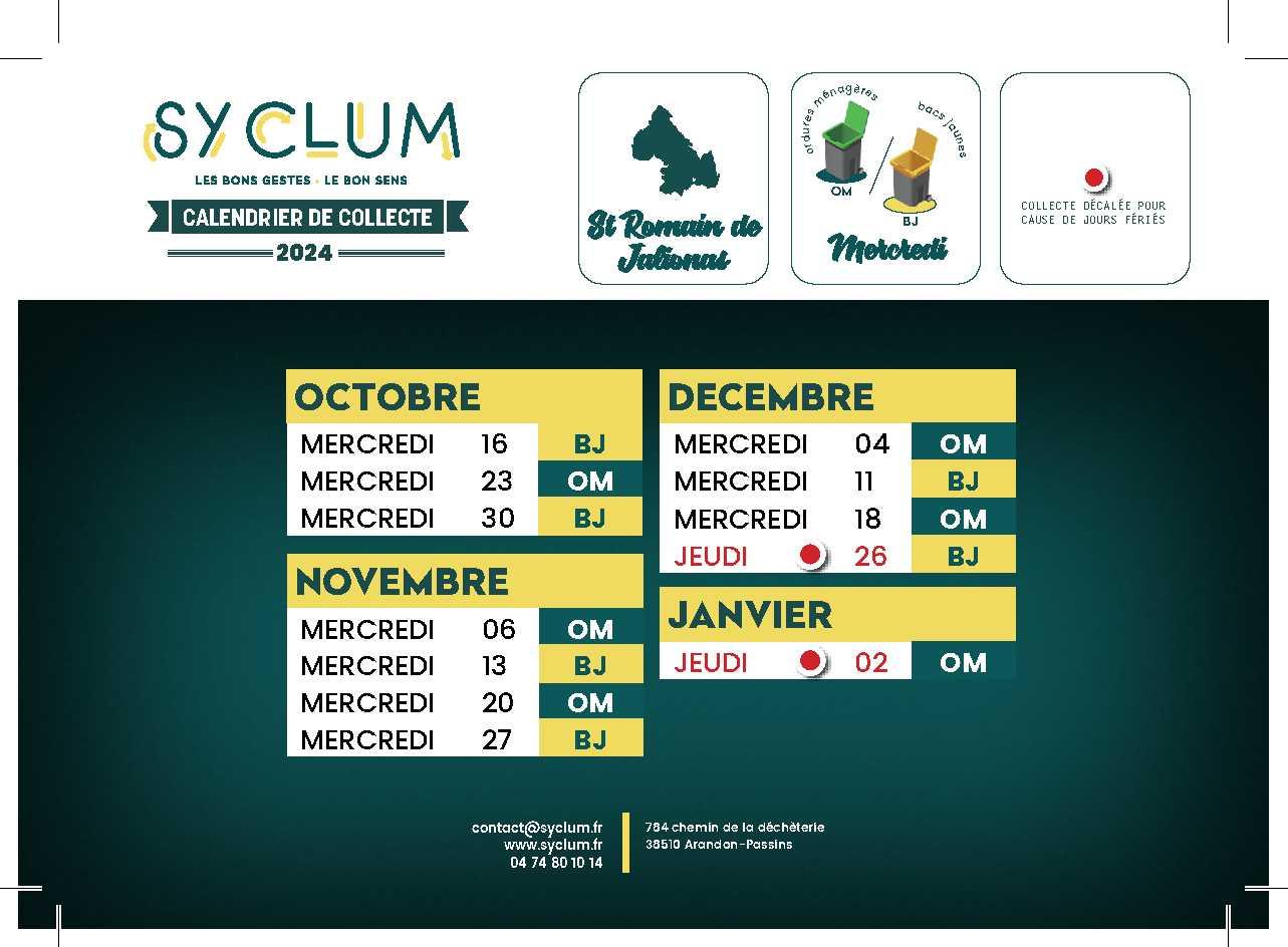 Image de couverture - RAPPEL: DISTRIBUTION BAC JAUNE - SAINT ROMAIN DE JALIONAS